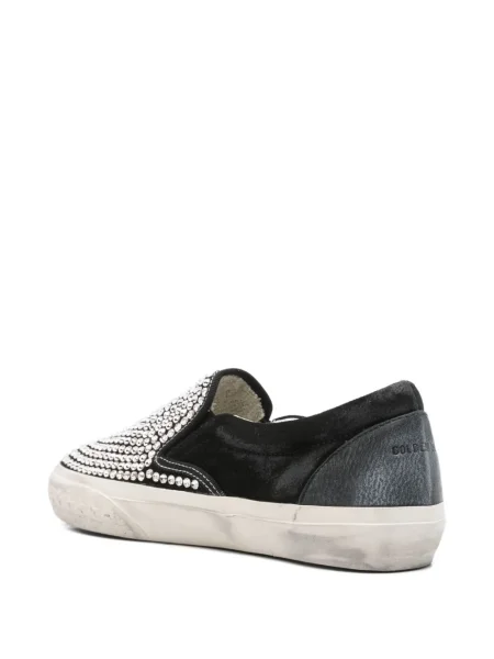 Slip-on маратонки Golden Goose с кристали черно
