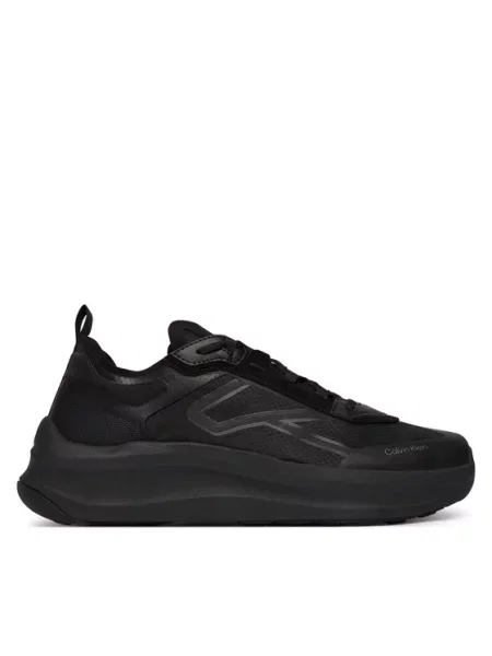 Calvin Klein Sneakersy Chunky Run Laceup Stripe Ny czarny