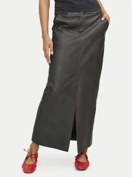 JJXX Fustă din imitație de piele Maddy negru