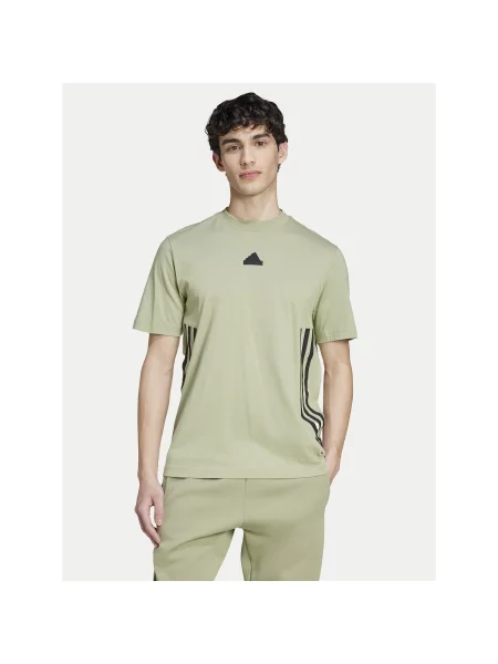 Adidas T-Shirt Future Icons Πράσινο Regular Fit μαύρο