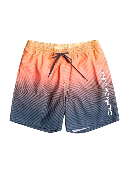 Szorty kąpielowe Quiksilver Everyday Warped Logo Volley niebieskie