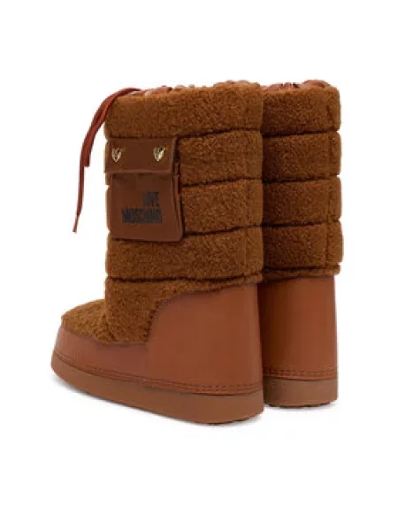 Čizme za snijeg LOVE MOSCHINO smeđa