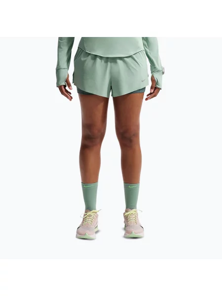 Шорти для бігу Nike Swift Mid-Rise steam/mineral slate