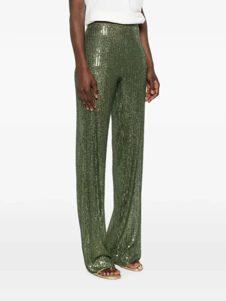 Pantaloni Siedres cu paiete verde
