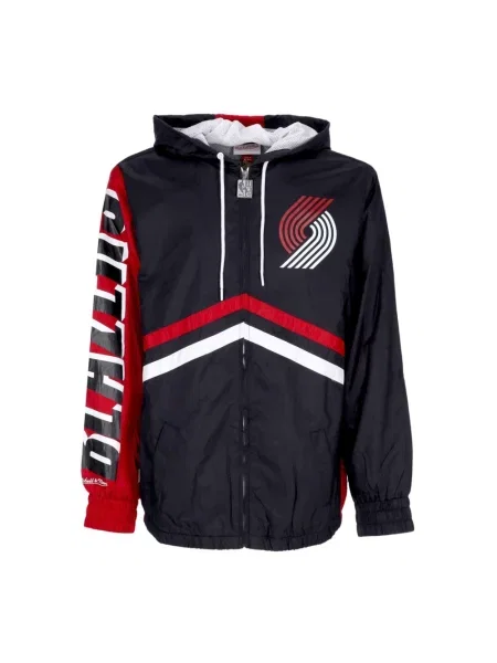 Kurtka narciarska Mitchell & Ness z logo czarna