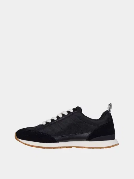 Кожаные кроссовки Skechers черные