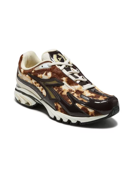 Sneakersy Diadora skórzane brązowe