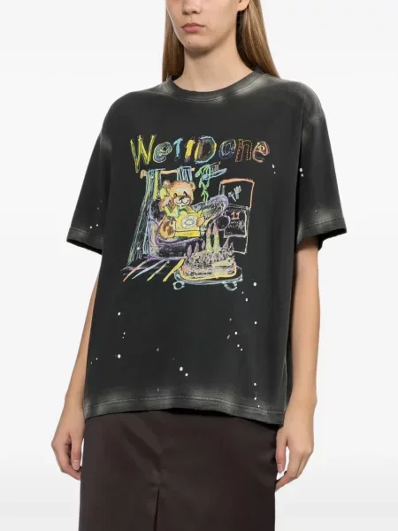 Tricou We11done cu imagine gri