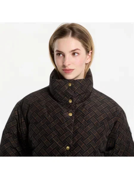 Яке Tommy Hilfiger Down Monogram Puffer Black Line Brick Flag S черно