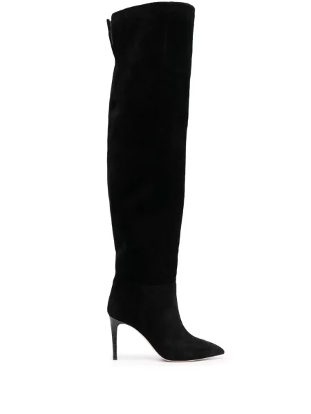 Botine Paris Texas din piele de căprioară negru