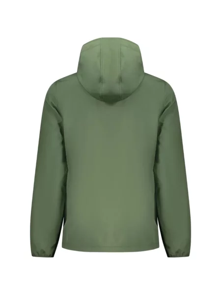 Geacă Norwegian Rain cu glugă cu autograf verde