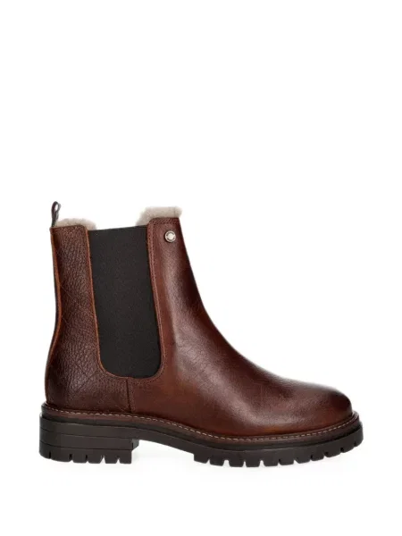 Matlasat botine Barbour cu blană maro