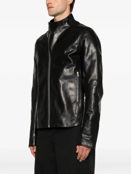 Geanta de piele Rick Owens asimetrică negru
