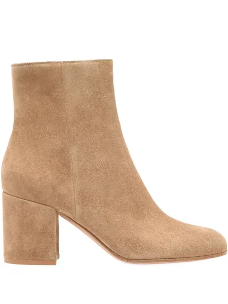 Botine Gianvito Rossi din piele de căprioară maro