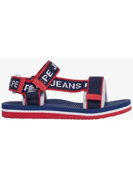 Sandały Pepe Jeans Pool Classic niebieski 32 czerwony