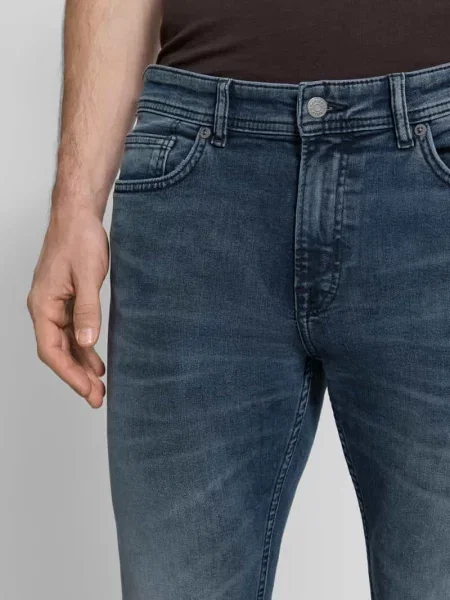Jeansy o kroju slim fit z mieszanki bawełny Model DELAWARE' Boss Orange niebieskie