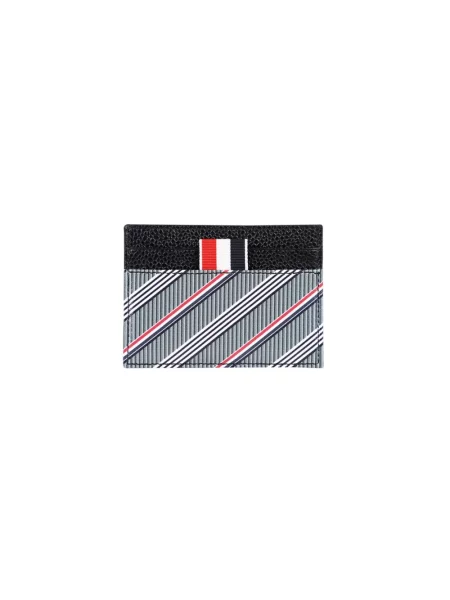 Portfel Thom Browne skórzany szary