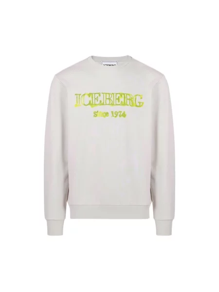 Bluza z kapturem Iceberg z kapturem z logo szara