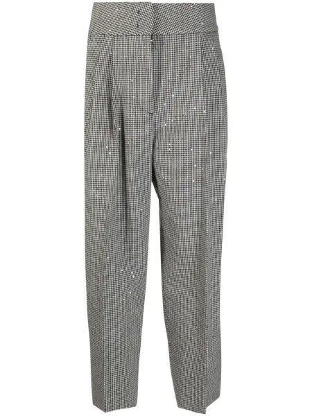 Плисирани панталон Fabiana Filippi черно