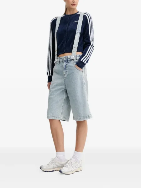 Велурени маратонки Adidas Gazelle на райета бяло