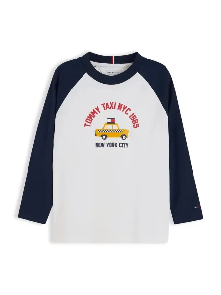 Tommy Hilfiger majica dugih rukava za djecu od pamuka plava