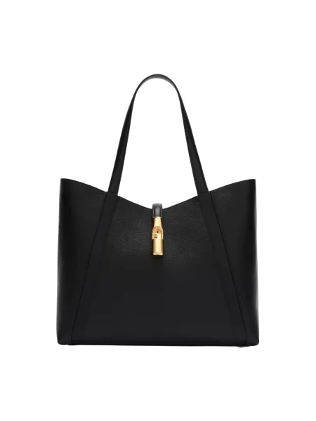 Furla torebka skórzana czarny
