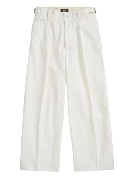 Pantaloni Ralph Lauren Rrl plisate alb