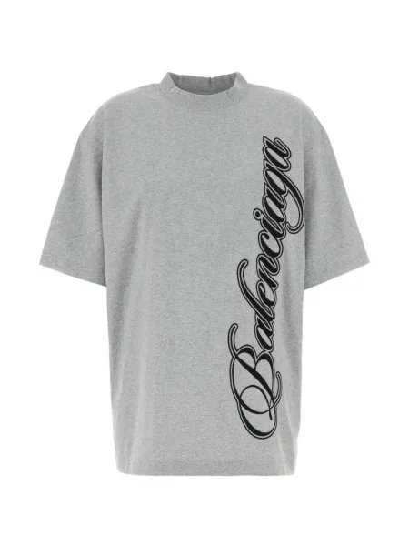 Tricou Balenciaga cu decolteu rotund gri
