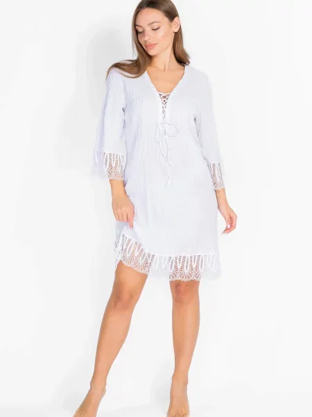 Пляжная туника біла