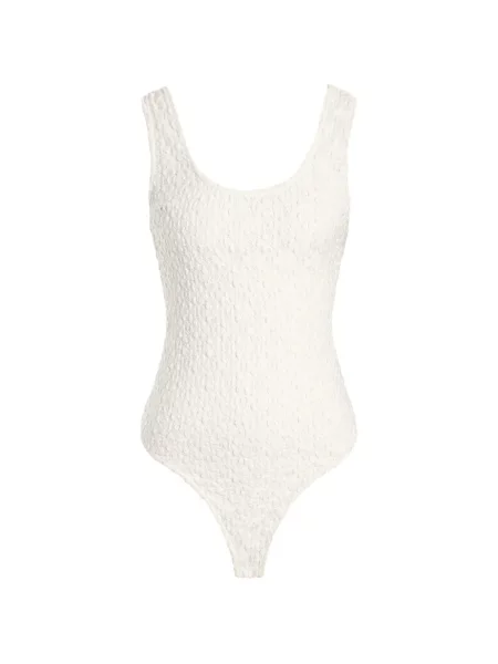 Body 12 Storeez din dantelă alb