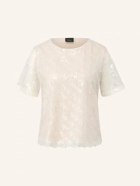 Top S.oliver Black Label s flitry černý