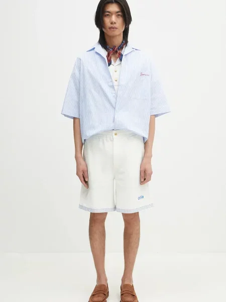 Сорочка Fiorucci Striped Logo Bowling relaxed класичний комір