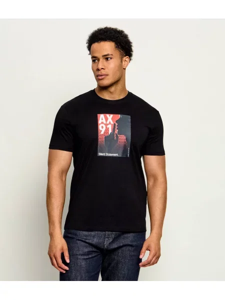 Armani Exchange Tricou | Extra slim fit negru