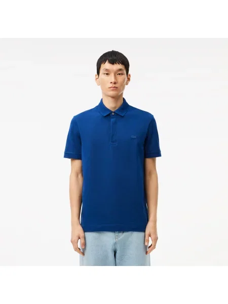 Поло Lacoste синее