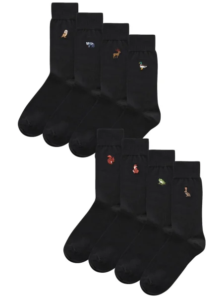 Next Nogavice mešane barve črna