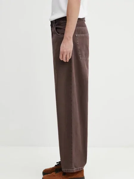 Τζιν παντελόνι Carhartt WIP Brandon Pant μωβ