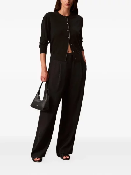 Cardigan Calvin Klein cu broderie negru