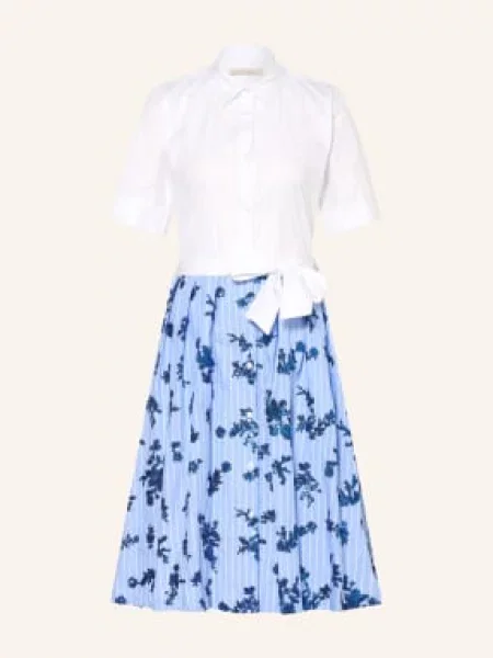 Lilienfels Sukienka Koszulowa Z Cekinami blau biała