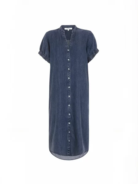 Soft Rebels Rochie SRKeira denim albastru