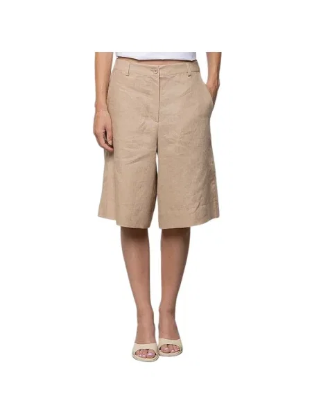 Lniane szorty Kaos beżowe