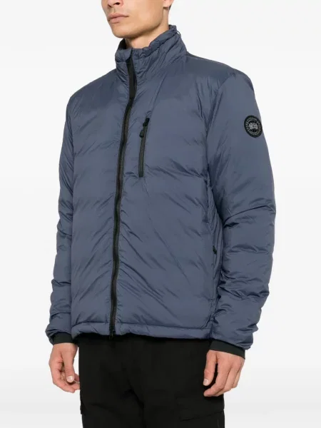 Matlasat geacă Canada Goose cu autograf albastru
