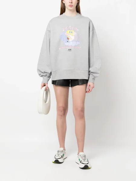 Bluza Gcds z nadrukiem szara