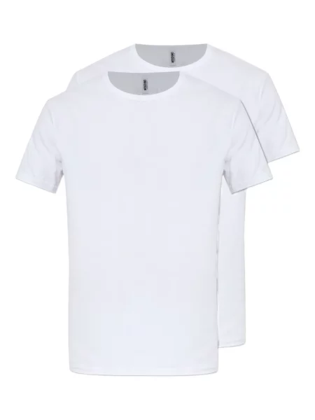Tricou Moschino cu decolteu rotund alb