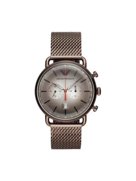 Zegarek Emporio Armani brązowy
