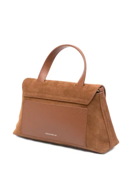 Τσάντα shopper Coccinelle σουέτ καφέ