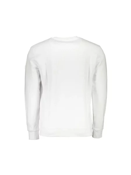 Bluza z kapturem North Sails z okrągłym dekoltem klasyczna z autografem biała