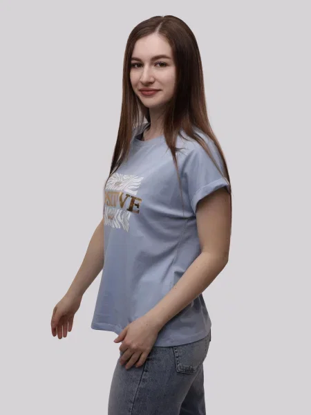 Футболка Andin голубая