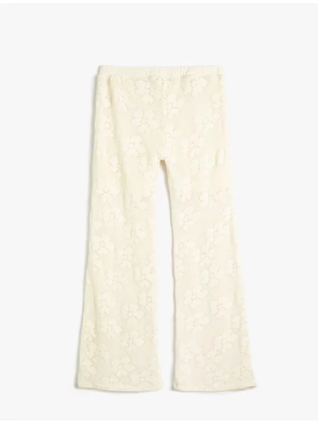 Pantaloni copii Koton alb