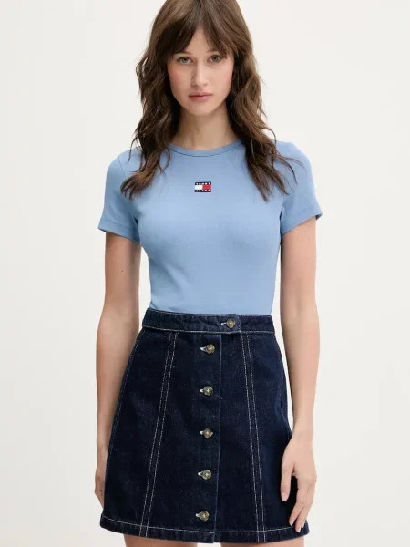 Tommy Jeans tričko s modré