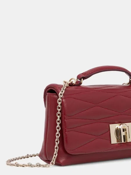 Furla De piele geantă pe umăr FURLA roșu
